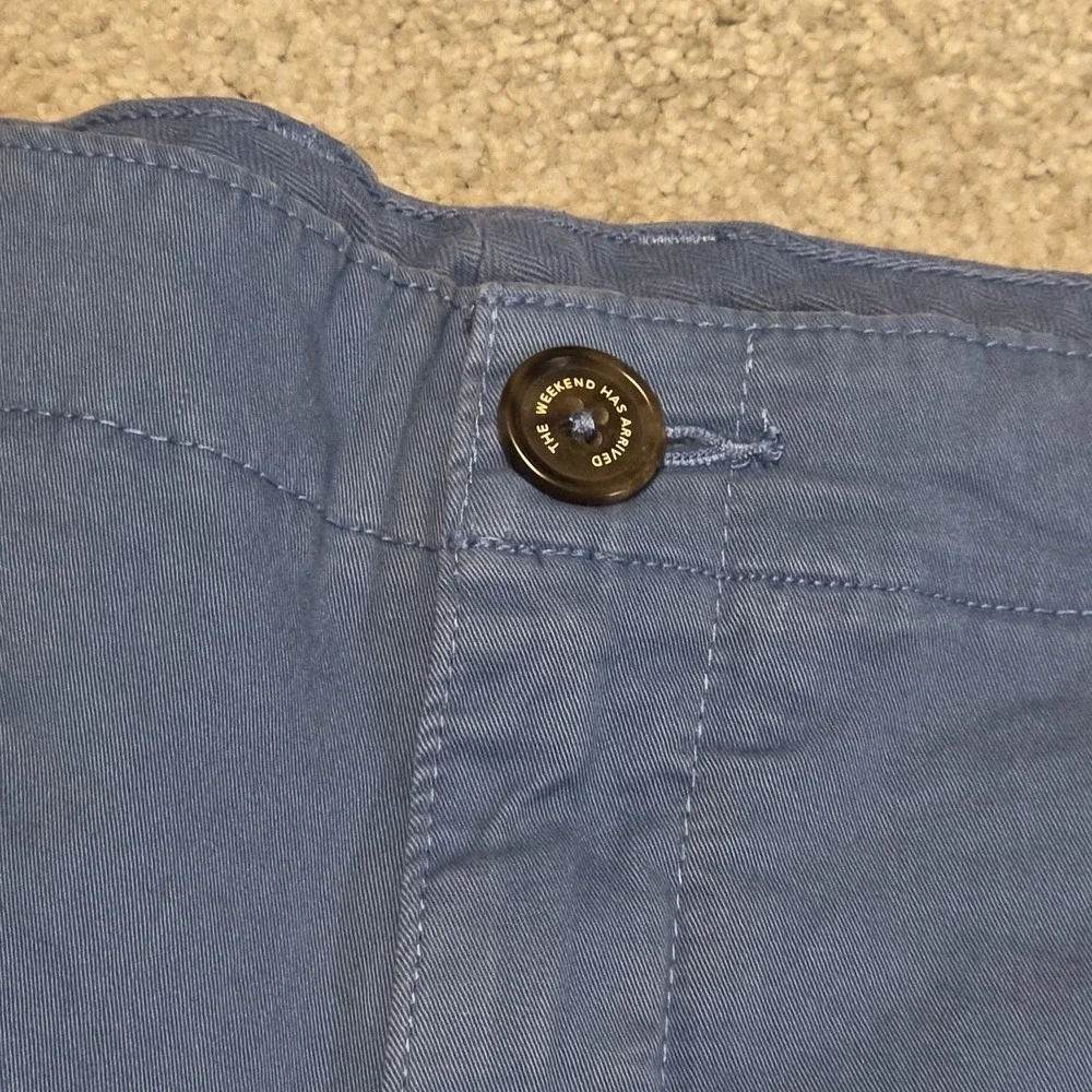Chubbies Chino Shorts Men's Blue Khaki Flat Front 5.5" Inseam Casual Size 35 - Picture 2 of 10